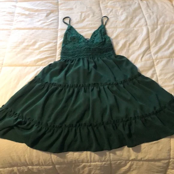 shein dresses green Hymn Dress in Forest